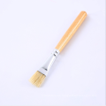 Cepillo de arte de pelo de cerdas con mango de madera de poste corto de 10 cm Cepillo de pintura al óleo para niños DIY